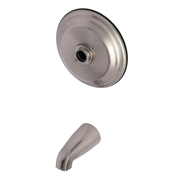 Tub and Shower Faucet, Brushed Nickel, Wall Mount